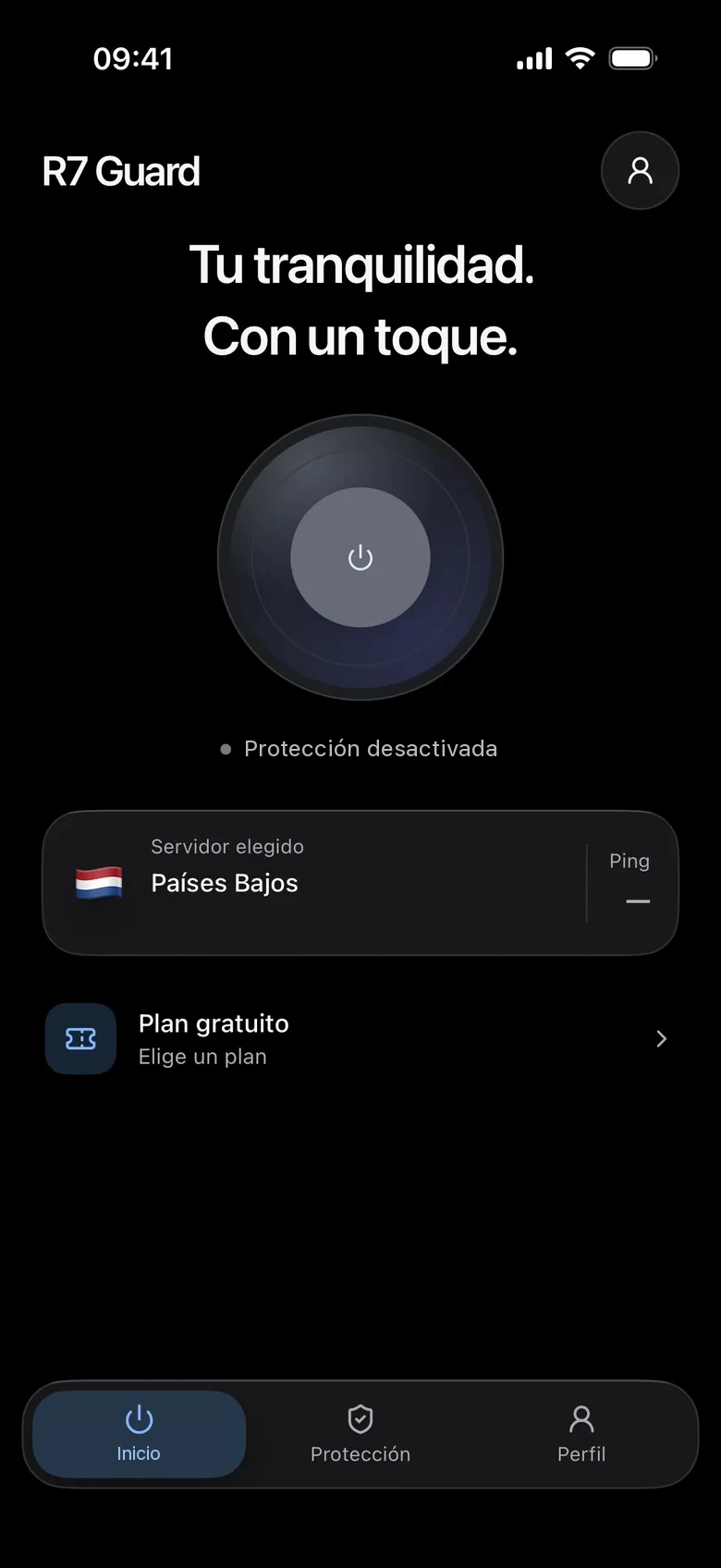 Protección desactivada.
