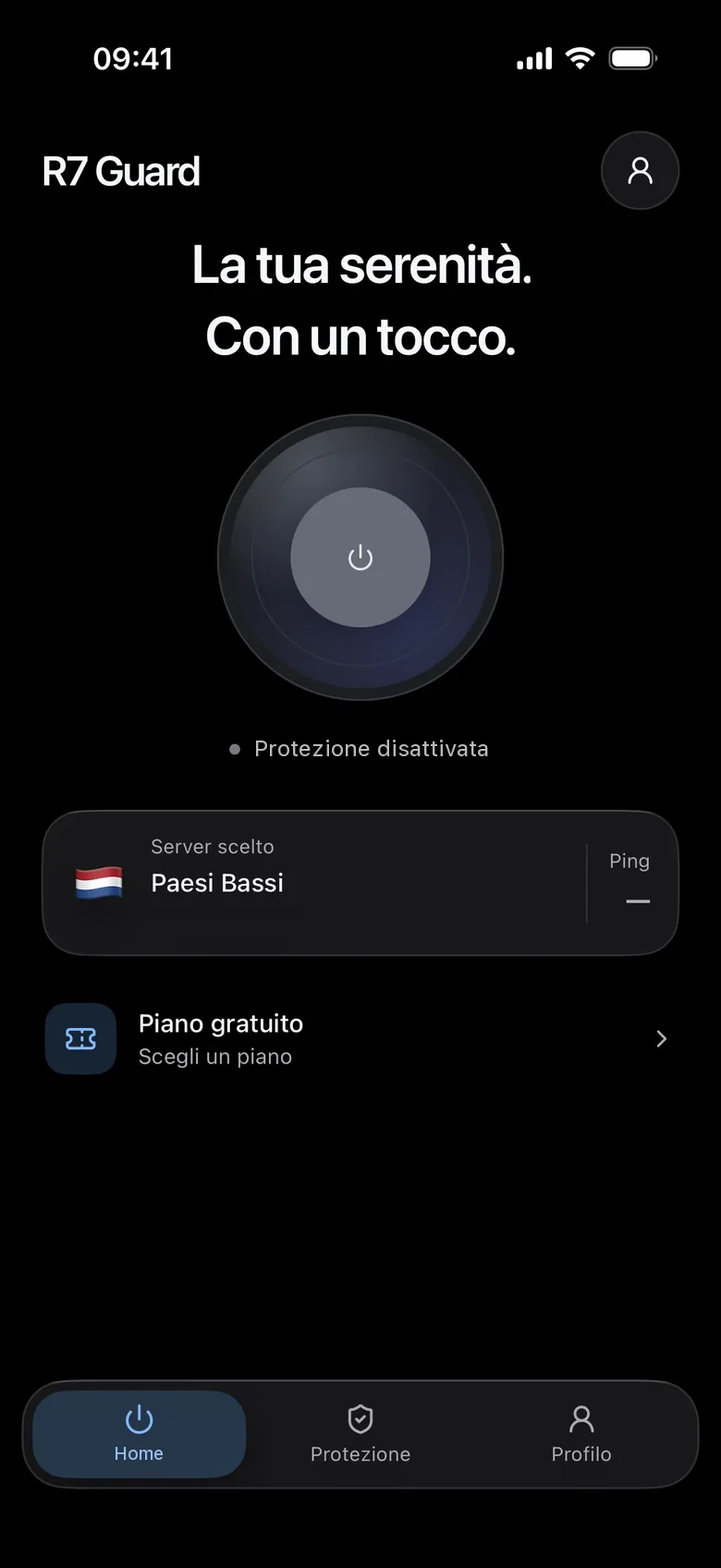 Protezione disattivata.